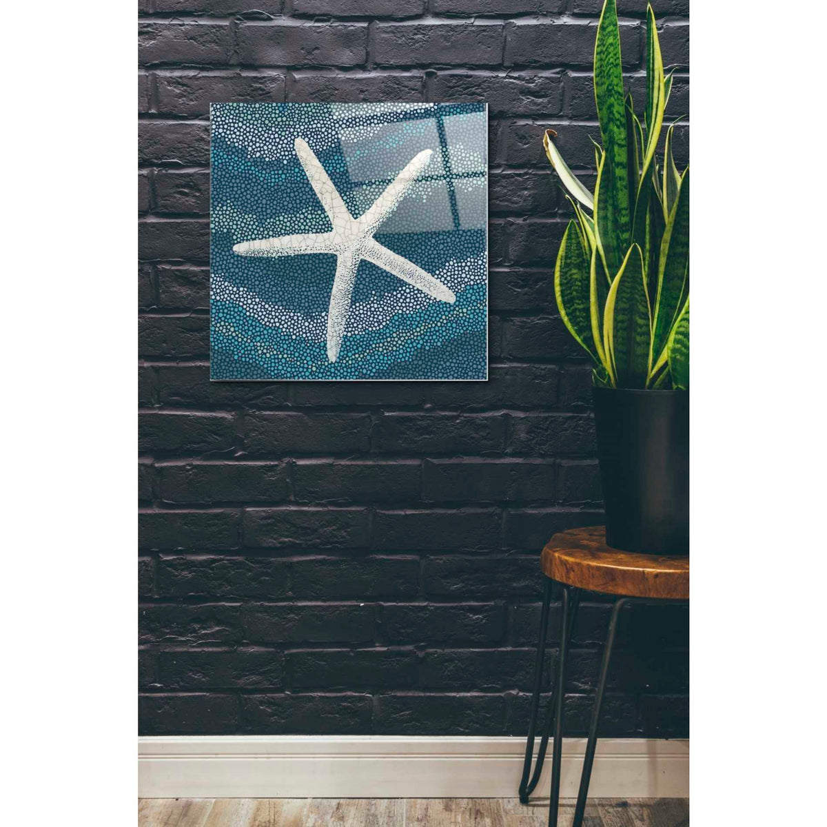 Epic Art 'Sea Glass IV' by Wild Apple Portfolio, Acrylic Glass Wall Art,24x24