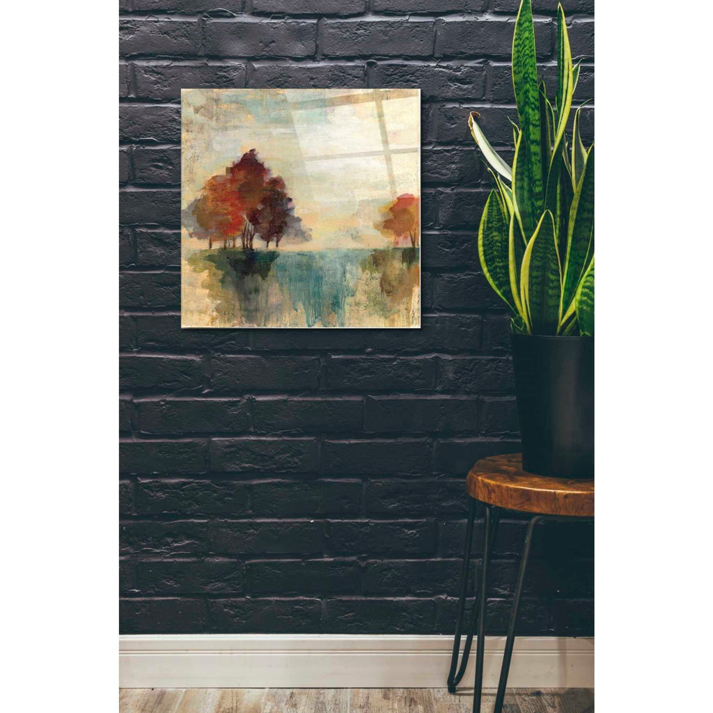 Epic Art 'Landscape Monotype II' by Silvia Vassileva, Acrylic Glass Wall Art,24x24