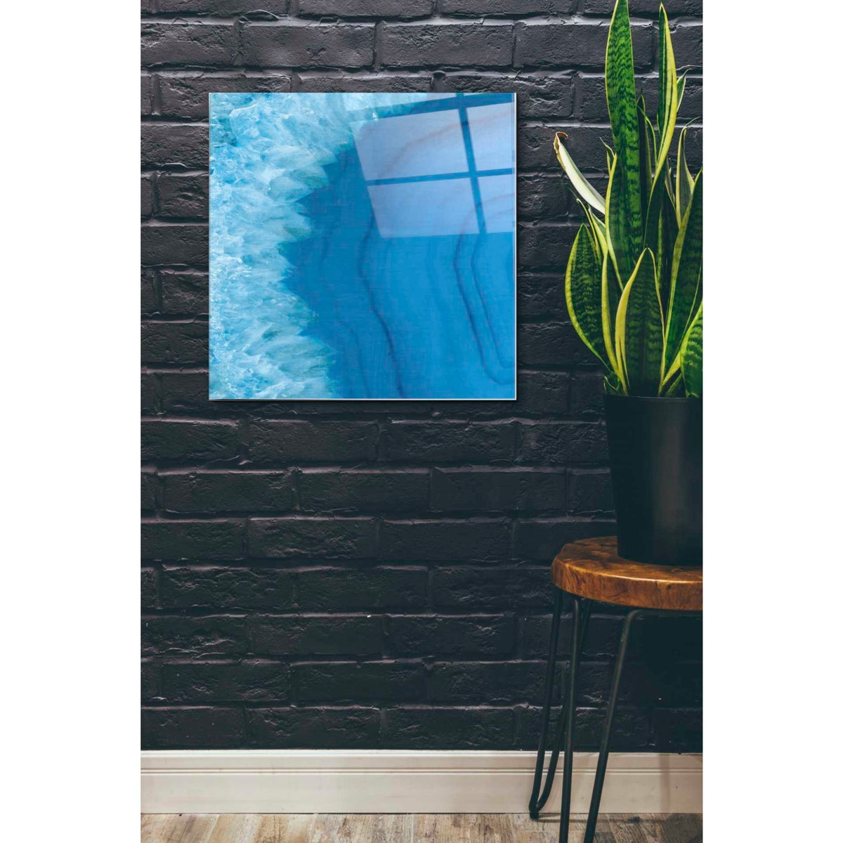Epic Art 'Agate Geode I' by Wild Apple Portfolio, Acrylic Glass Wall Art,24x24