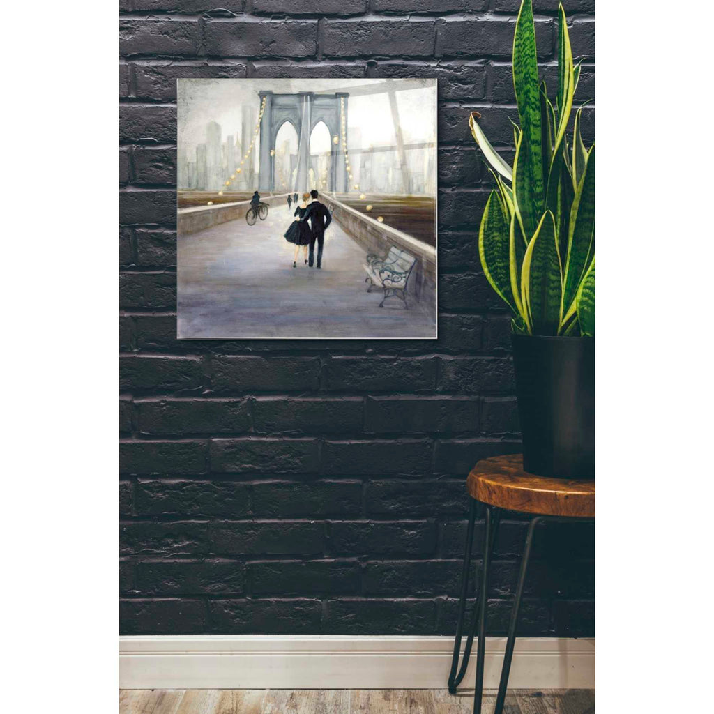 Epic Art 'Bridge to NY V2' by Julia Purinton, Acrylic Glass Wall Art,24x24