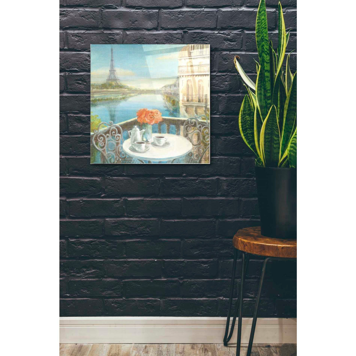 Epic Art 'Morning on the Seine' by Danhui Nai, Acrylic Glass Wall Art,24x24