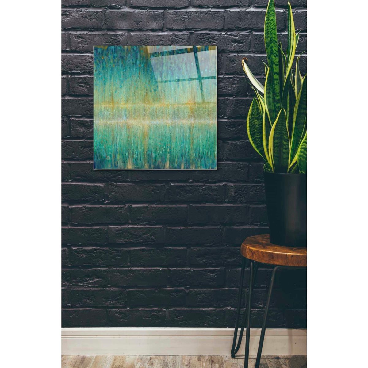 Epic Art 'Rain Abstract I' by Danhui Nai, Acrylic Glass Wall Art,24x24