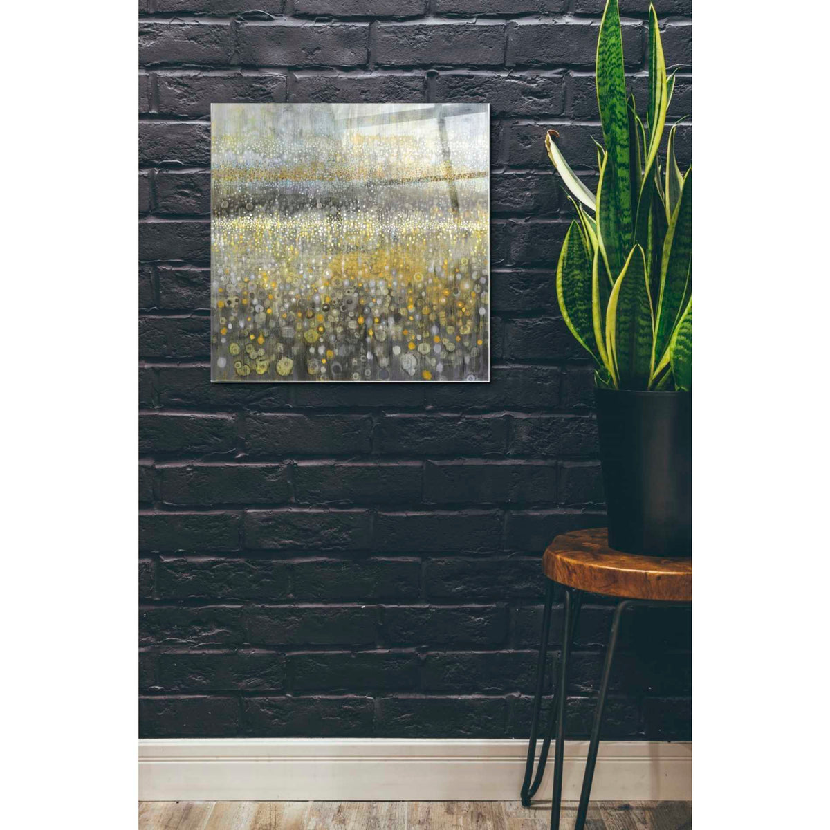 Epic Art 'Rain Abstract II' by Danhui Nai, Acrylic Glass Wall Art,24x24