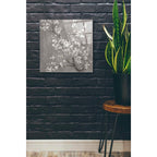 Epic Art 'White Cherry Blossom II on Grey' by Danhui Nai, Acrylic Glass Wall Art,24x24