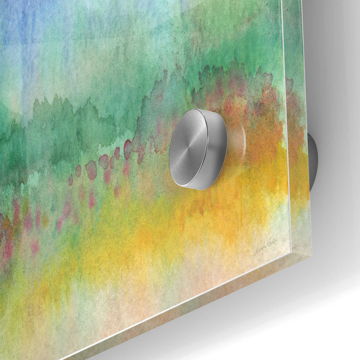 Epic Art 'Color Fields' by Linda Woods, Acrylic Glass Wall Art,24x36