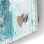 Epic Art 'Heart In The Sand' by Linda Woods, Acrylic Glass Wall Art,24x36