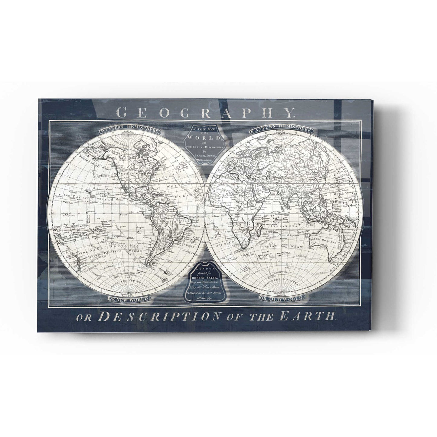 Epic Art 'Old World Globe' by Wild Apple Portfolio, Acrylic Glass Wall Art,24x36