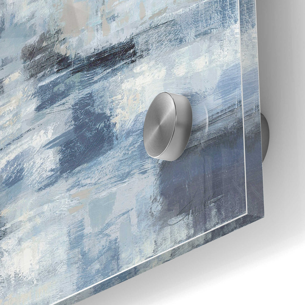 Epic Art 'Clear Water Indigo and Gray' by Silvia Vassileva, Acrylic Glass Wall Art,24x36