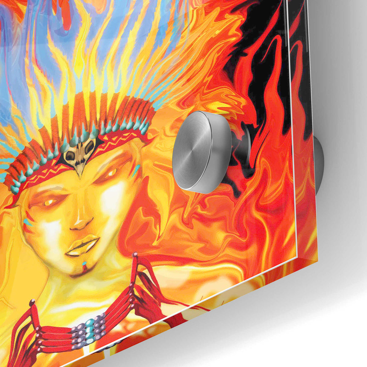 Epic Art 'Totem' by Michael Stewart, Acrylic Glass Wall Art,24x36