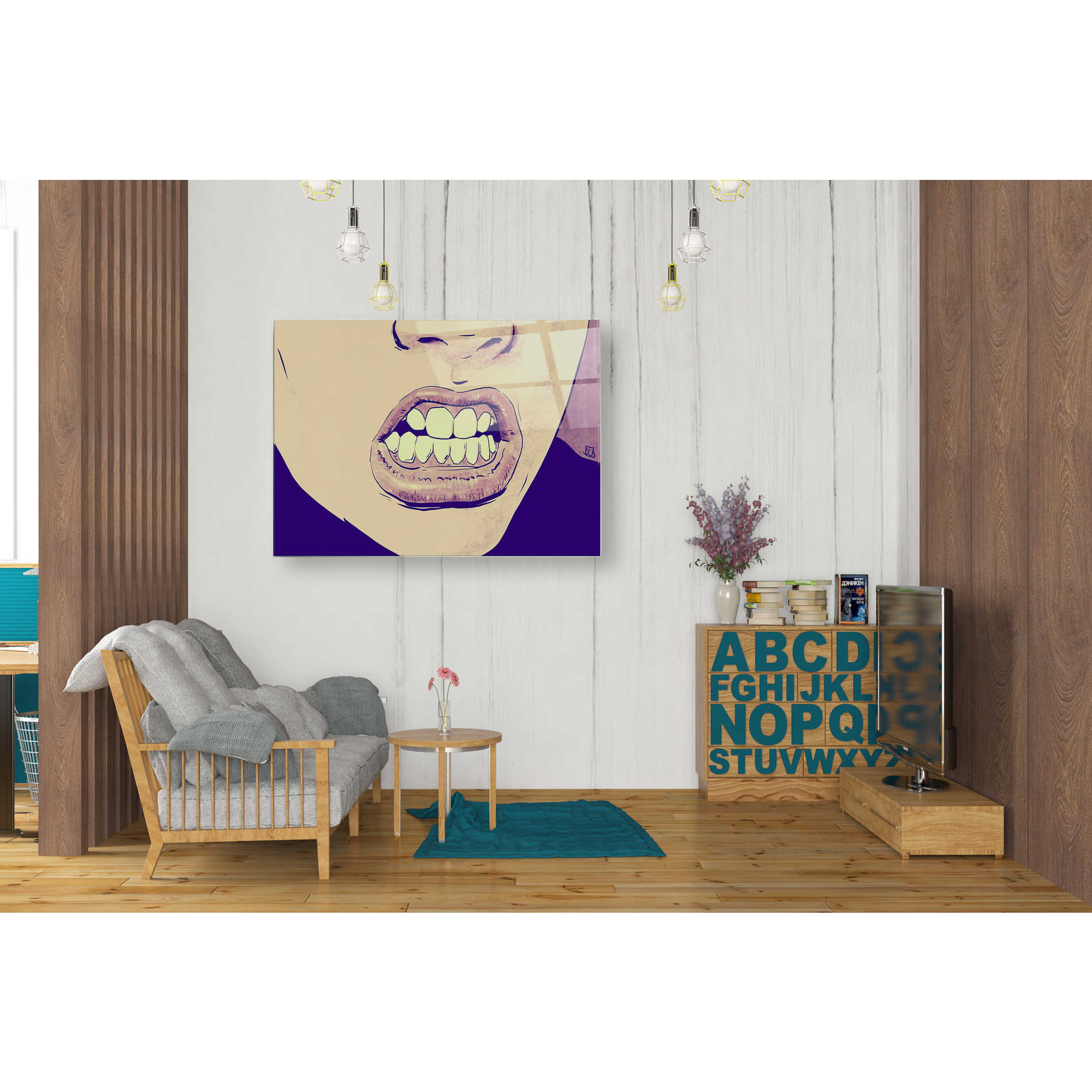 Epic Art "GRRR" by Giuseppe Cristiano, Acrylic Glass Wall Art,24x36