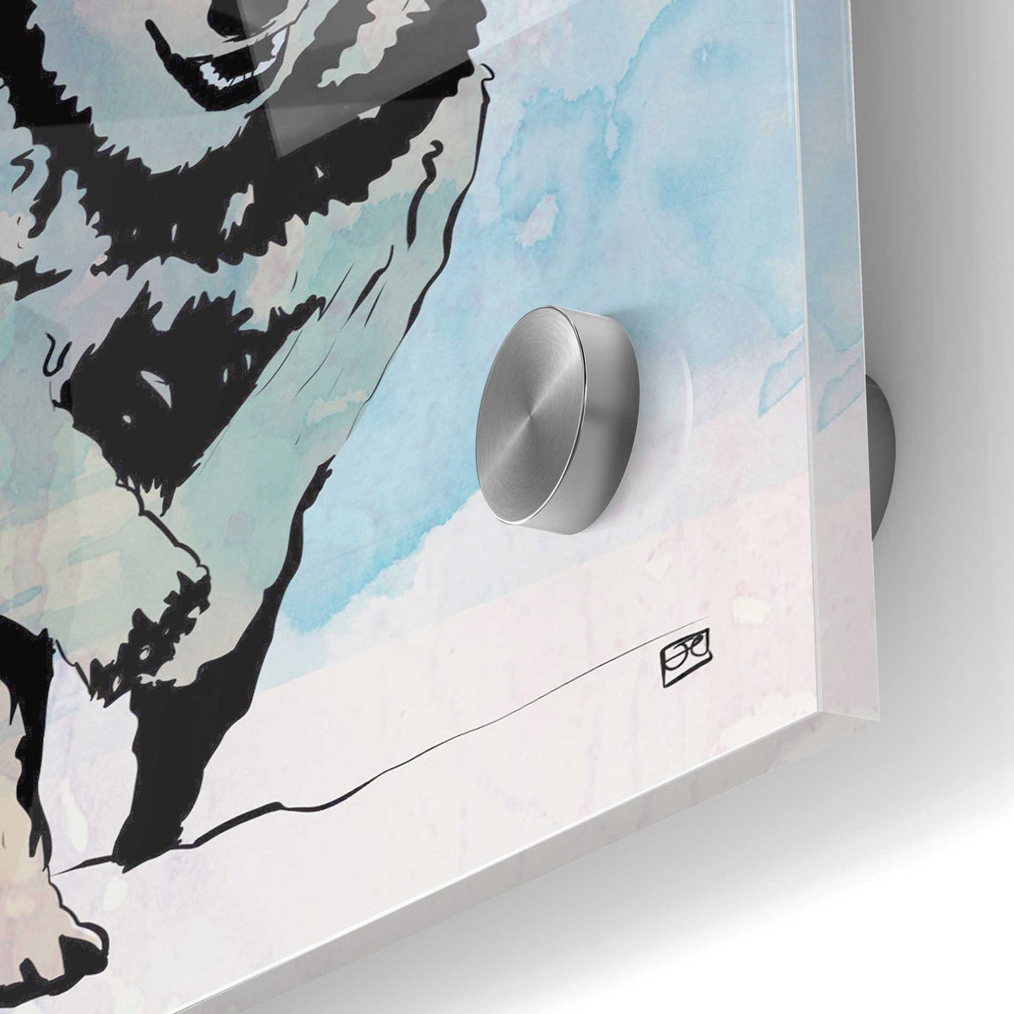 Epic Art "Wolf 2" by Giuseppe Cristiano, Acrylic Glass Wall Art,24x36