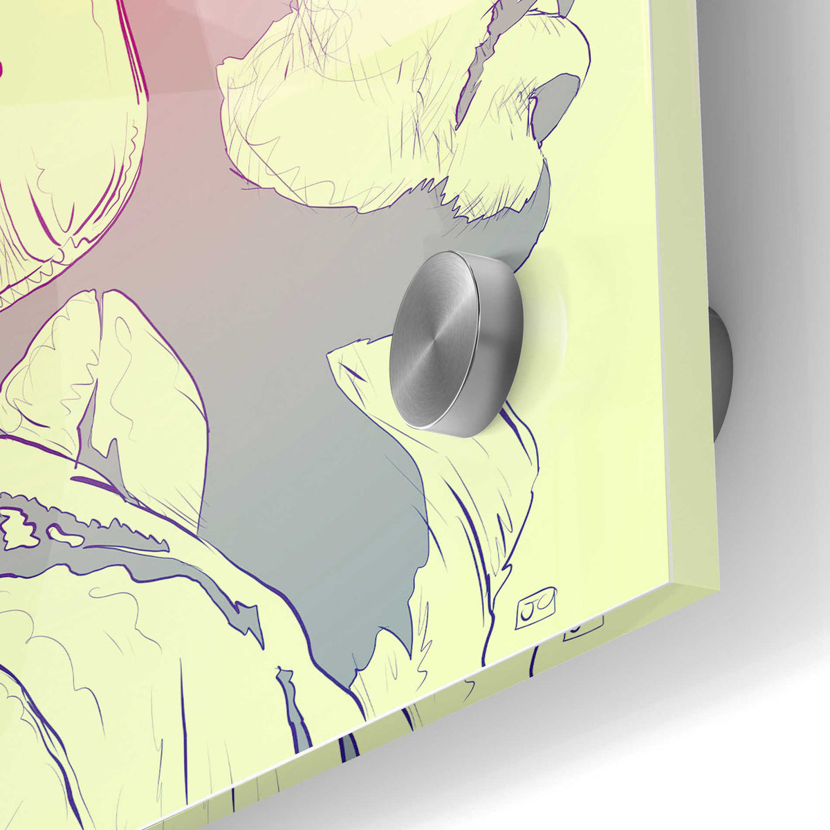 Epic Art "Jimi Hendrix" by Giuseppe Cristiano, Acrylic Glass Wall Art,24x36