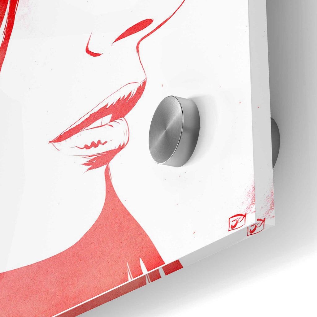 Epic Art "Portrait in Red" by Giuseppe Cristiano, Acrylic Glass Wall Art,24x36