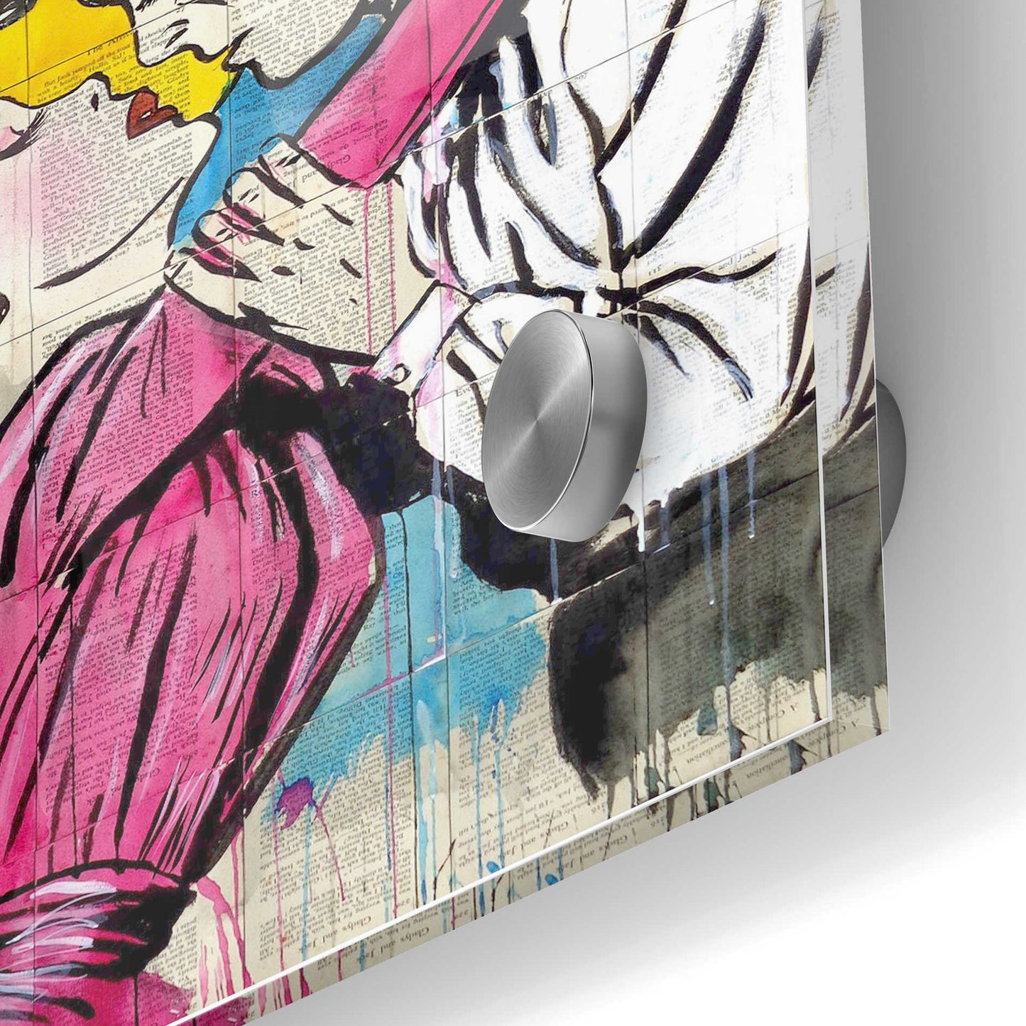 Epic Art 'Love Moon Pop' by Loui Jover, Acrylic Glass Wall Art,24x36