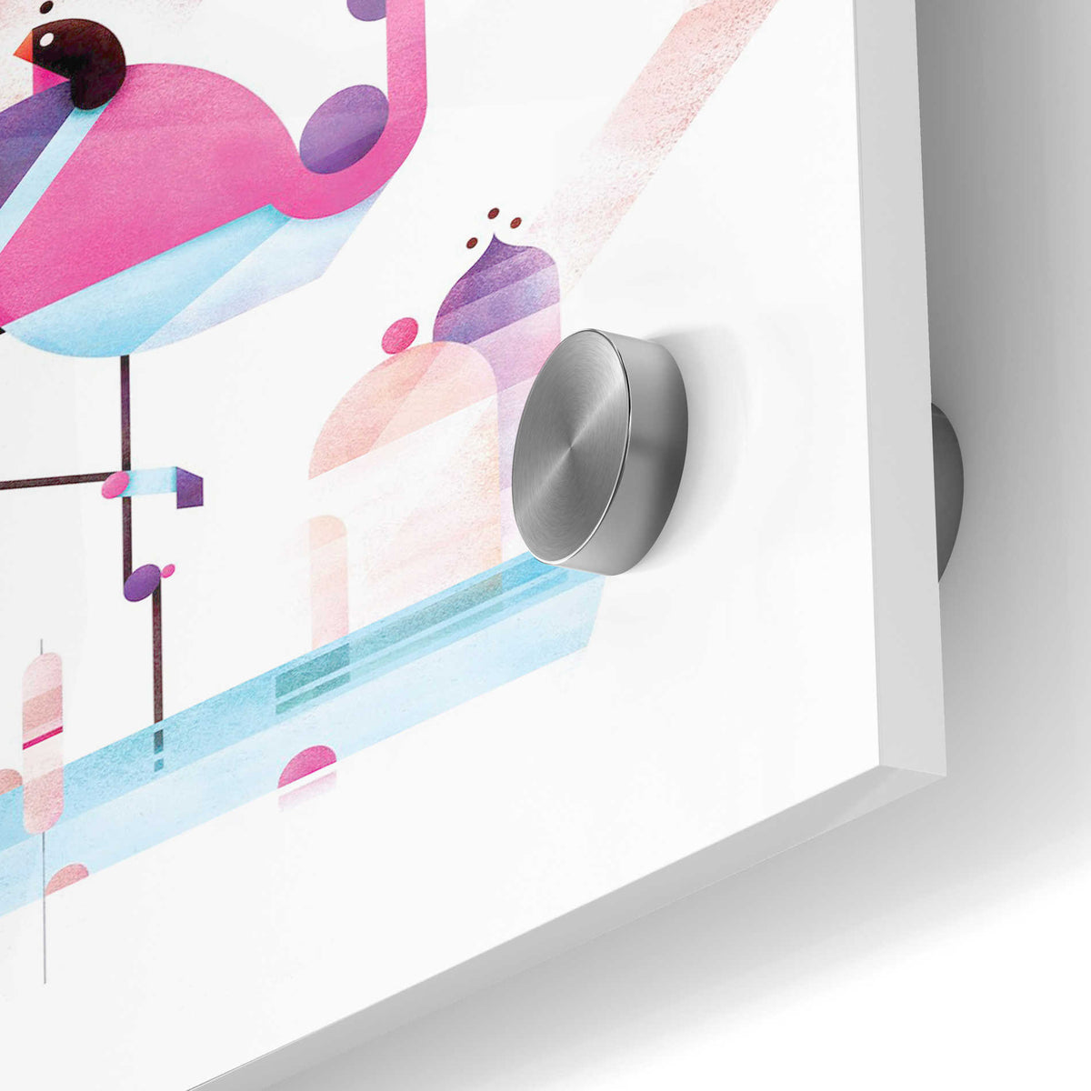 Epic Art 'Placido Flamingo' by Antony Squizzato, Acrylic Glass Wall Art,24x36