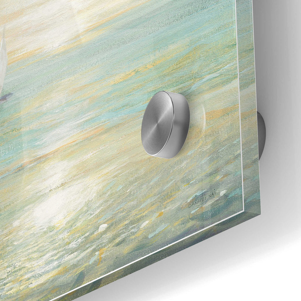 Epic Art 'Sunrise Sailboats I' by Danhui Nai, Acrylic Glass Wall Art,24x36
