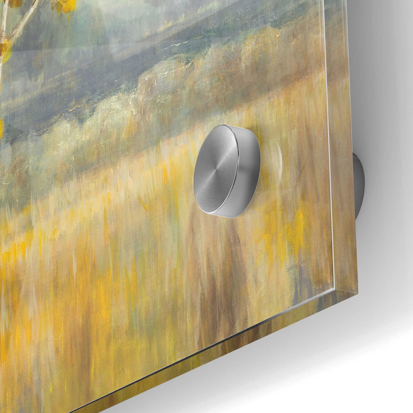 Epic Art 'Yellow Landscape' by Danhui Nai, Acrylic Glass Wall Art,24x36