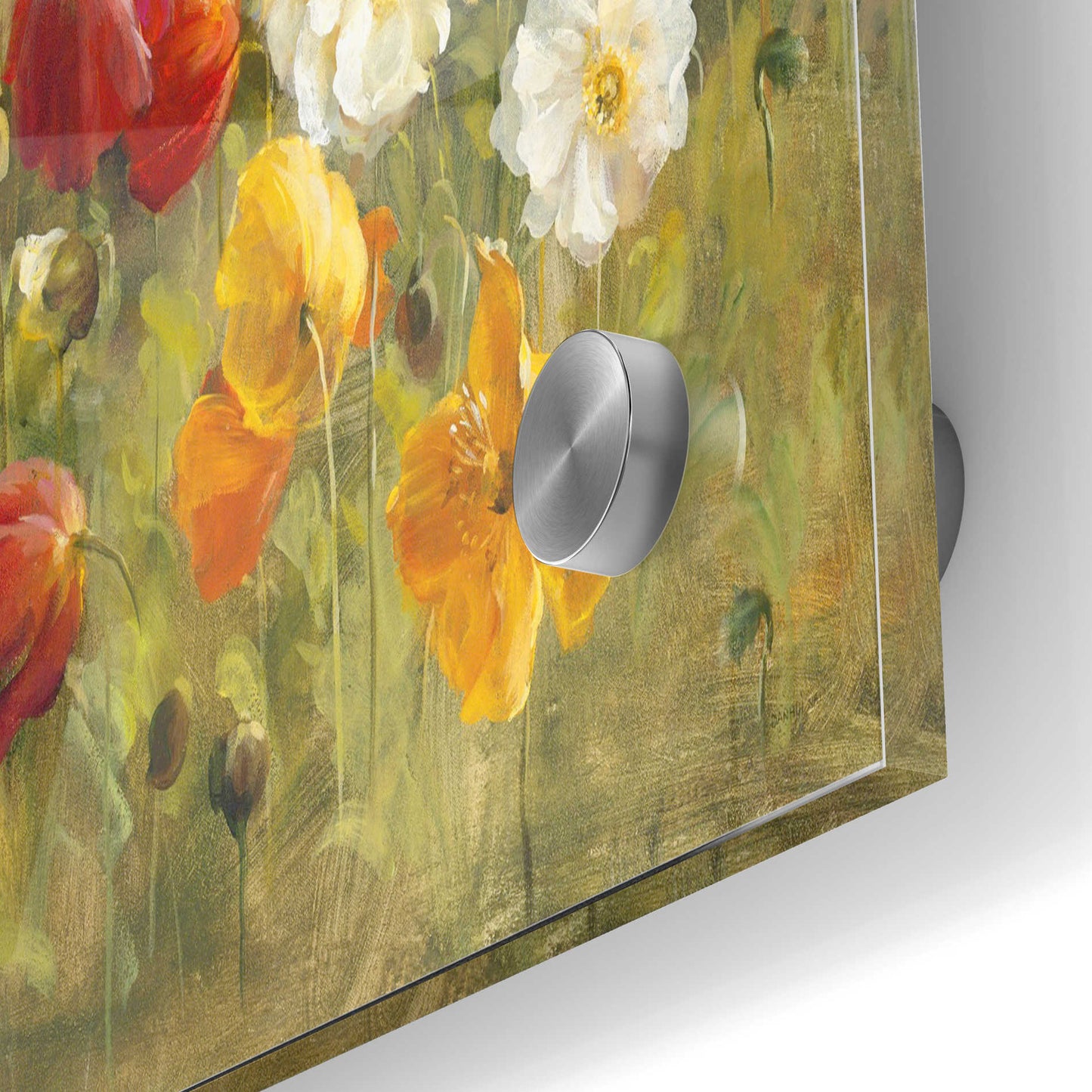 Epic Art 'Poppy Field' by Danhui Nai, Acrylic Glass Wall Art,24x36