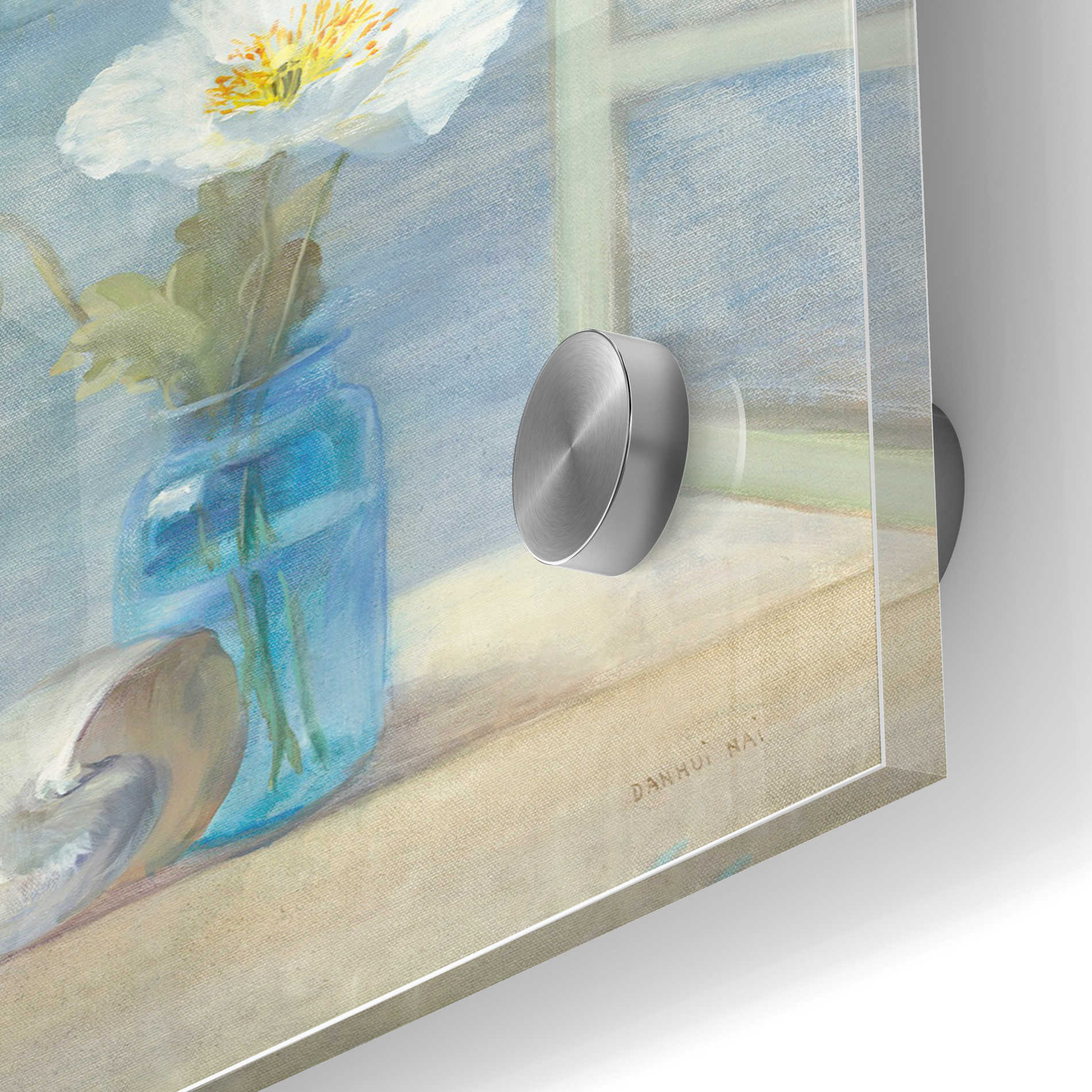 Epic Art 'Coastal Florals II' by Danhui Nai, Acrylic Glass Wall Art,24x36