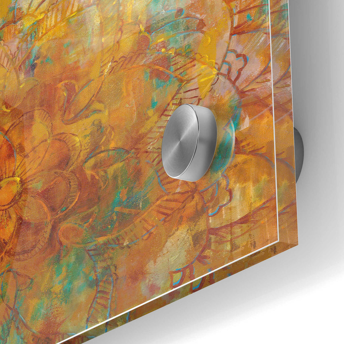 Epic Art 'Bohemian Abstract Bright' by Danhui Nai, Acrylic Glass Wall Art,24x36