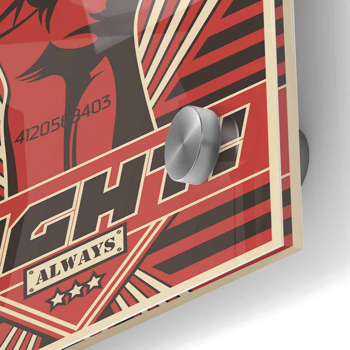 Epic Art 'Fight' Acrylic Glass Wall Art,24x36