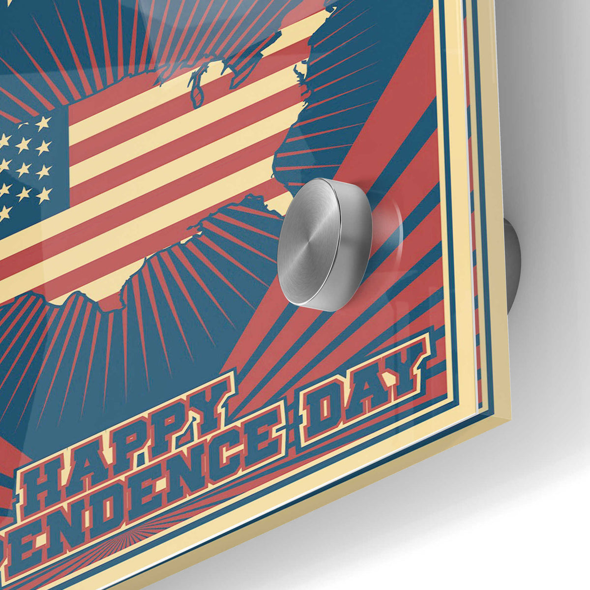 Epic Art 'Independence Day USA' Acrylic Glass Wall Art,24x36