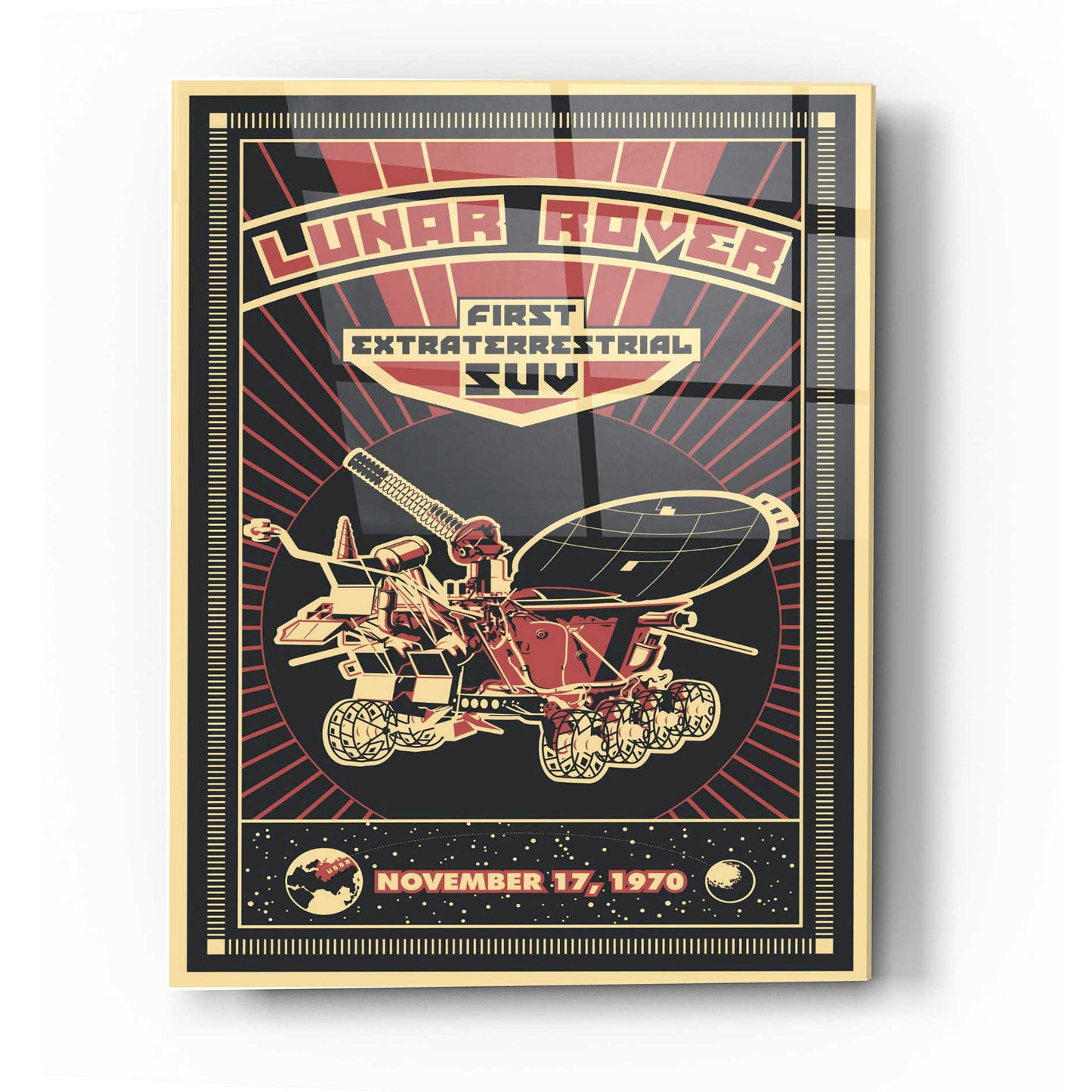 Epic Art 'Lunar Rover' Acrylic Glass Wall Art,24x36