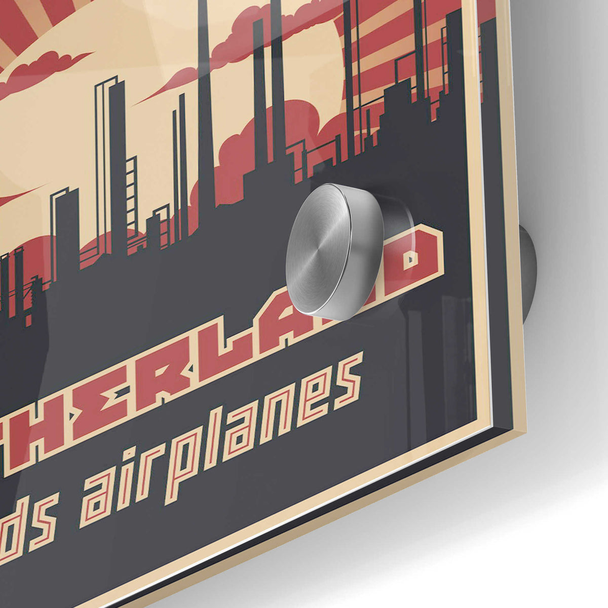 Epic Art 'Motherland Needs Airplanes' Acrylic Glass Wall Art,24x36