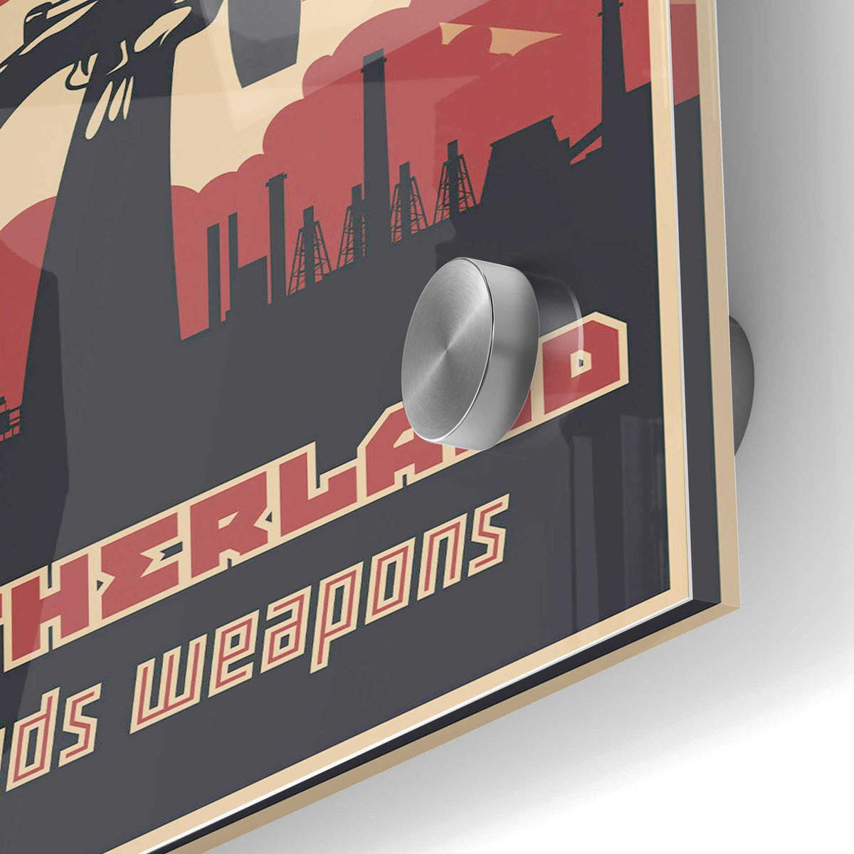 Epic Art 'Motherland Needs Weapons' Acrylic Glass Wall Art,24x36