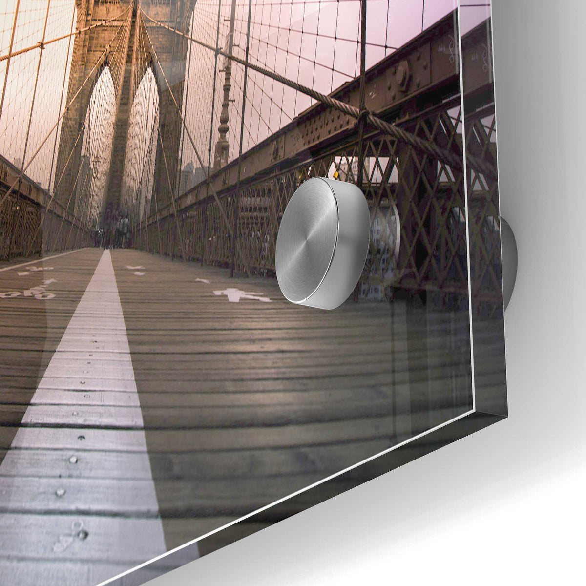 Epic Art 'Brooklyn Bridge, New York City' by Nicklas Gustafsson, Acrylic Glass Wall Art,24x36