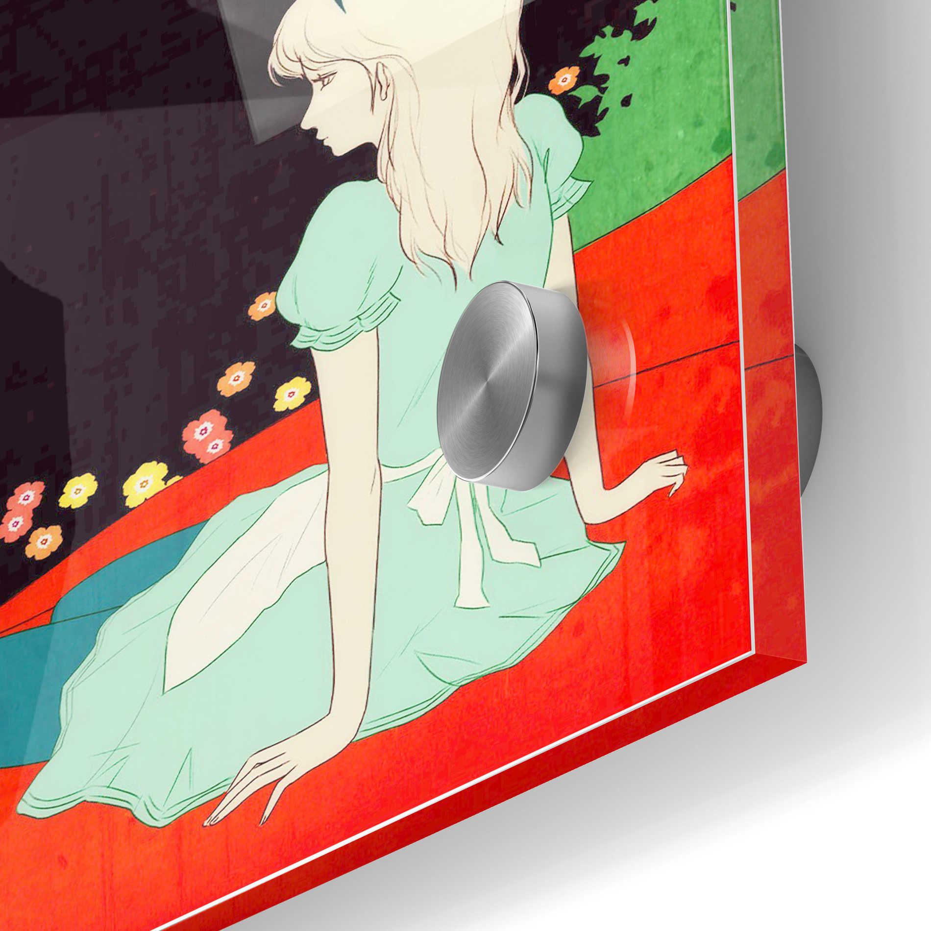 Epic Art 'Alice in the Moonlight' by Sai Tamiya, Acrylic Glass Wall Art,24x36
