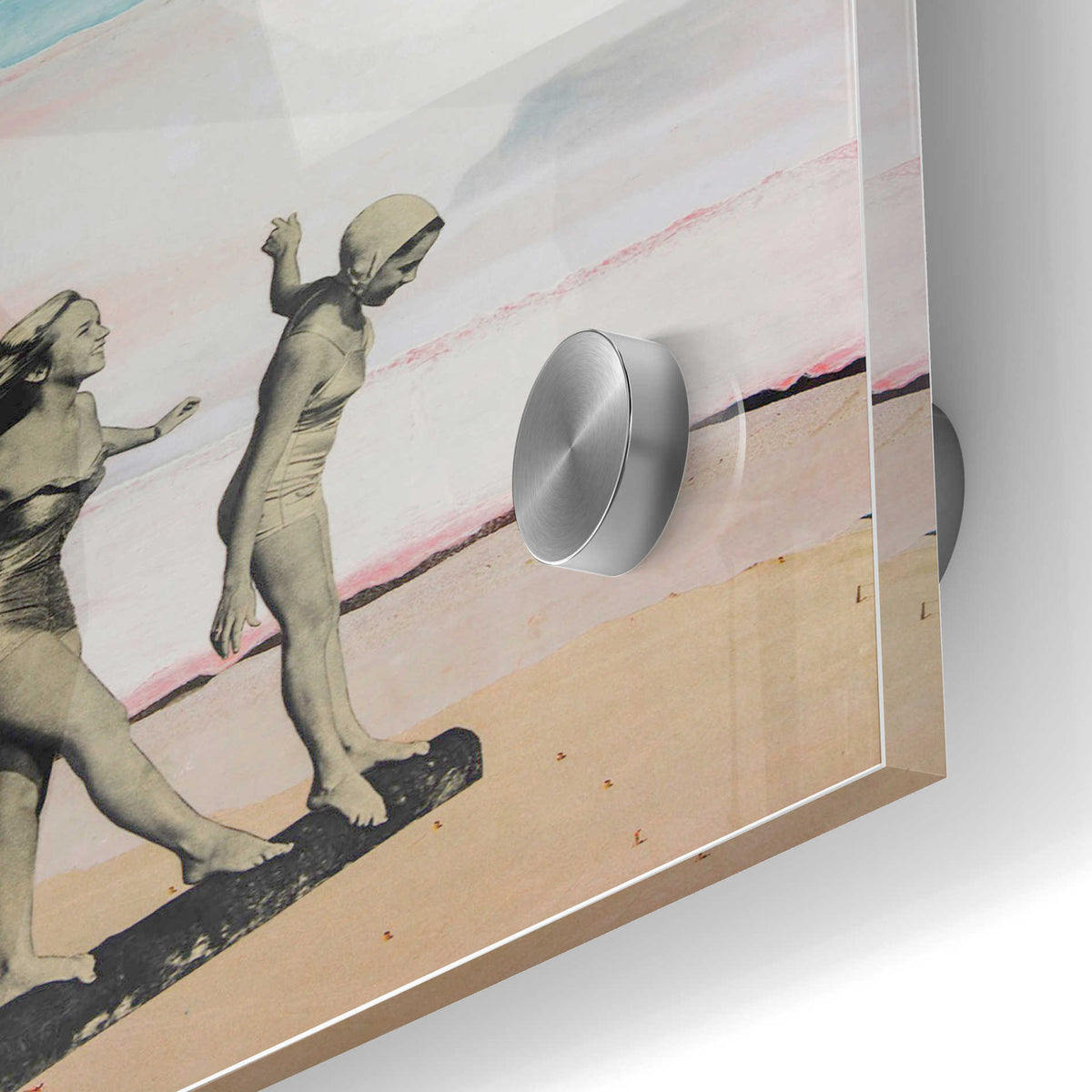 Epic Art 'BEACH GIRLS' by DB Waterman, Acrylic Glass Wall Art,24x36