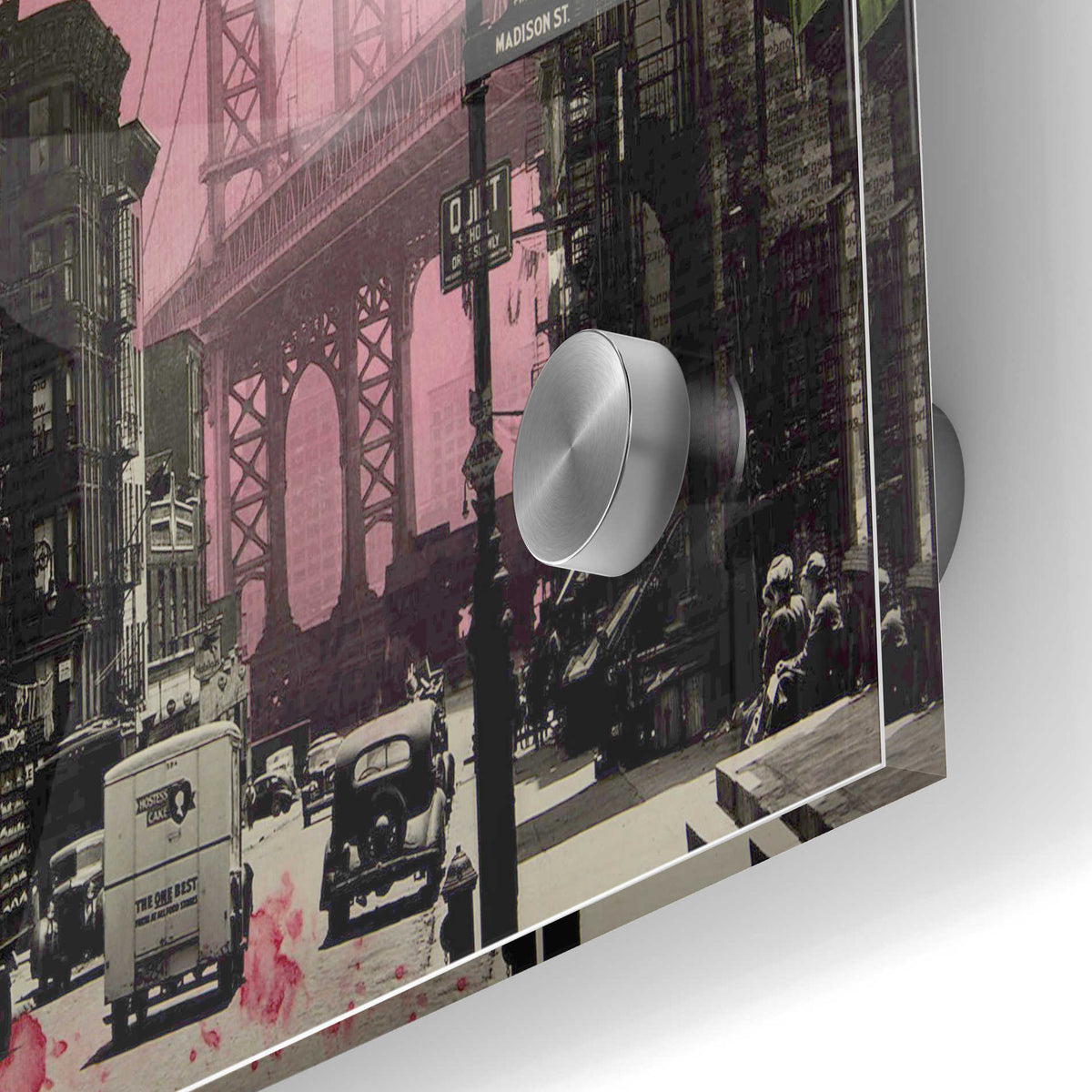 Epic Art 'PINK HAZE' by DB Waterman, Acrylic Glass Wall Art,24x36