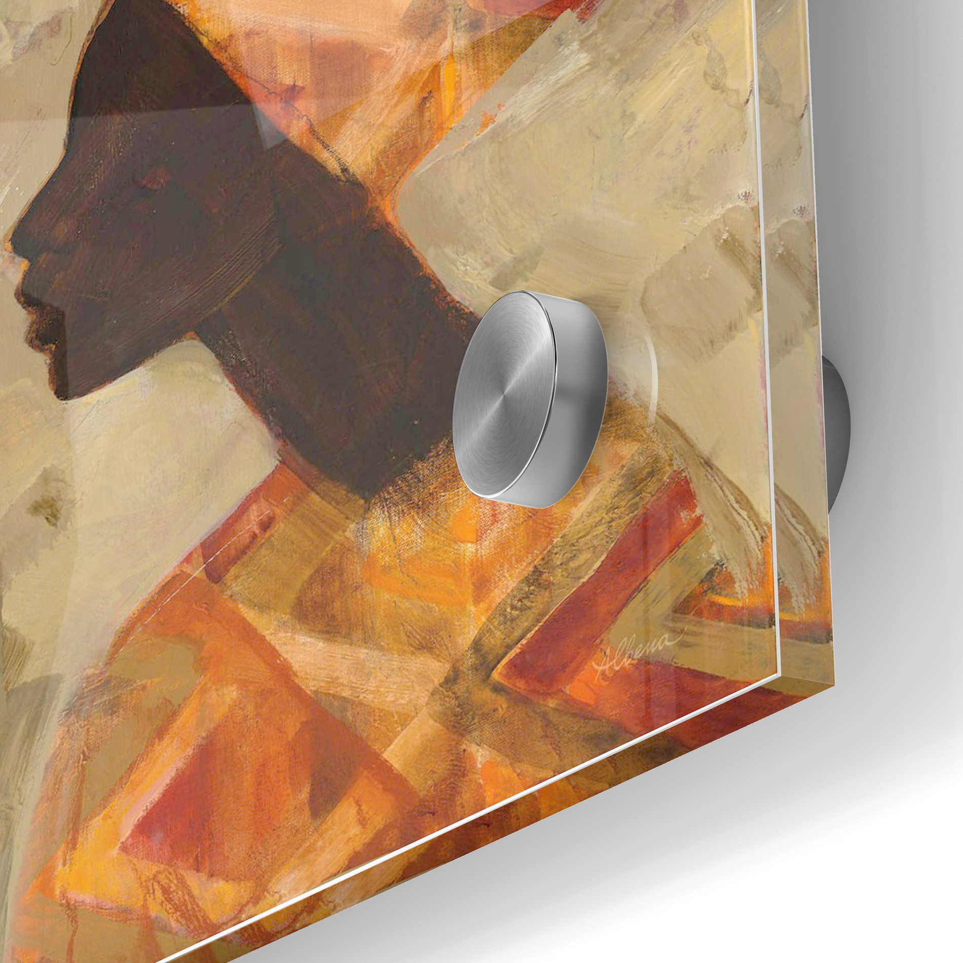 Epic Art 'African Beauty II' by Albena Hristova, Acrylic Glass Wall Art,24x36