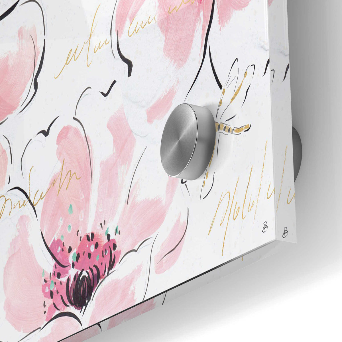 Epic Art 'Simply Pink I' by Daphne Brissonet, Acrylic Glass Wall Art,24x36