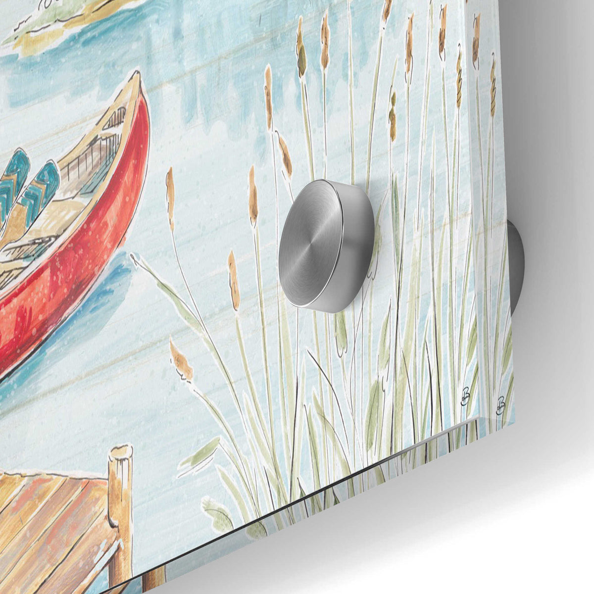 Epic Art 'Lake Moments I' by Daphne Brissonet, Acrylic Glass Wall Art,24x36