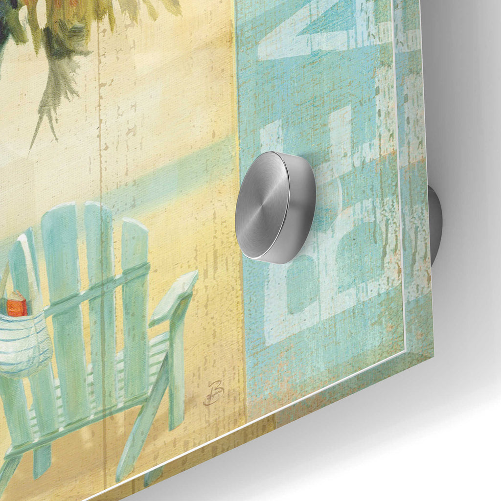 Epic Art 'Ocean Beach I' by Daphne Brissonet, Acrylic Glass Wall Art,24x36