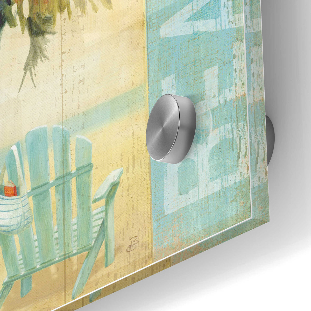 Epic Art 'Ocean Beach I' by Daphne Brissonet, Acrylic Glass Wall Art,24x36