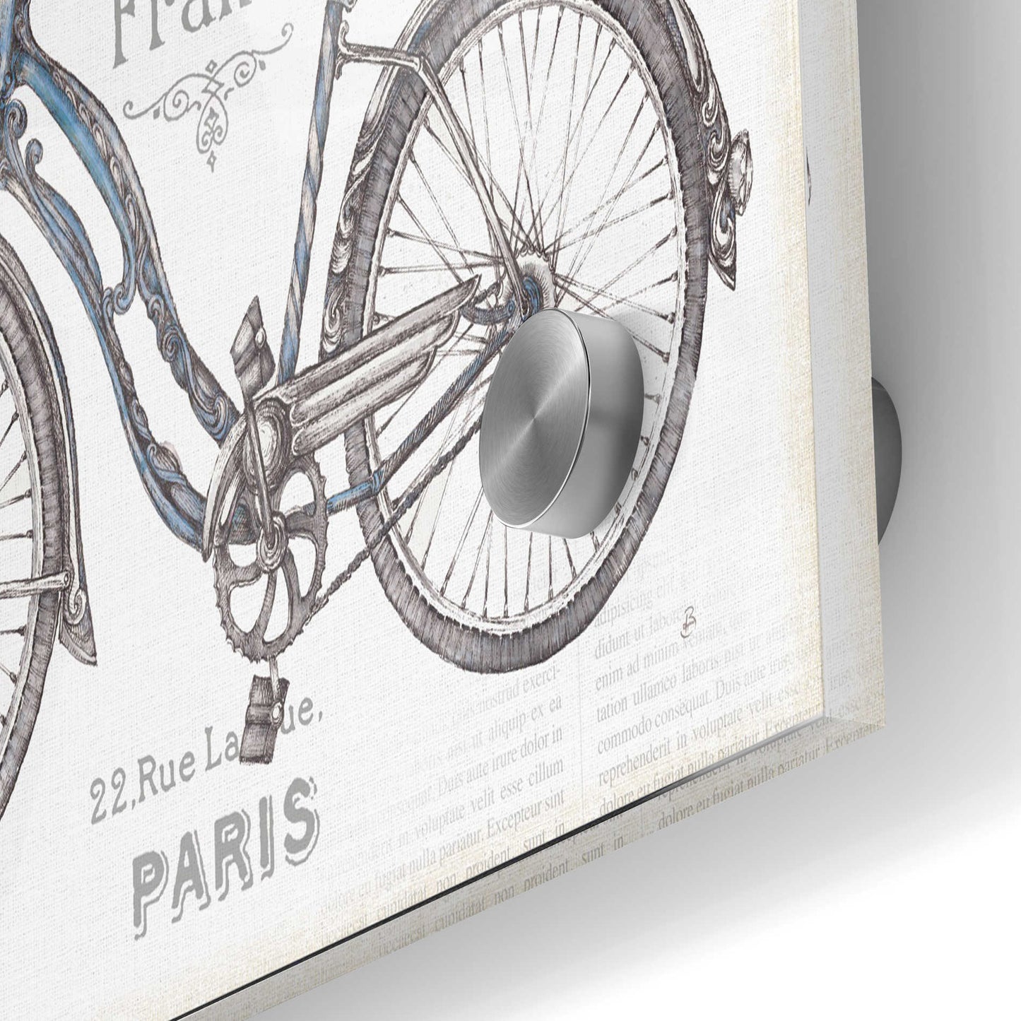 Epic Art 'Bicycles II' by Daphne Brissonet, Acrylic Glass Wall Art,24x36
