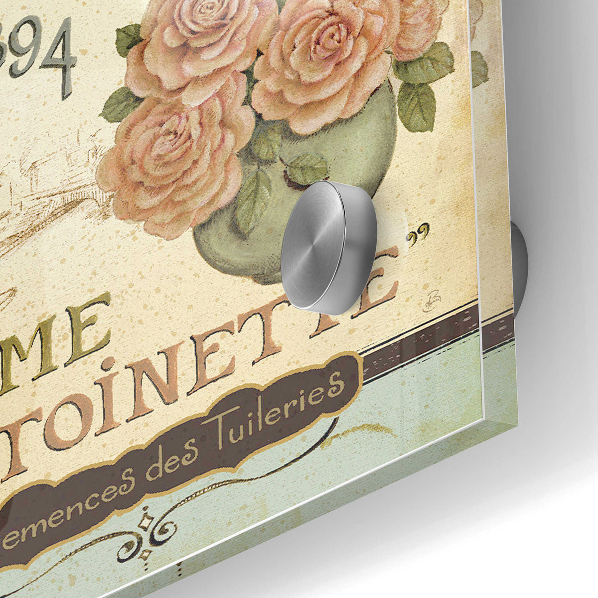 Epic Art 'French Seed Packet II' by Daphne Brissonet, Acrylic Glass Wall Art,24x36