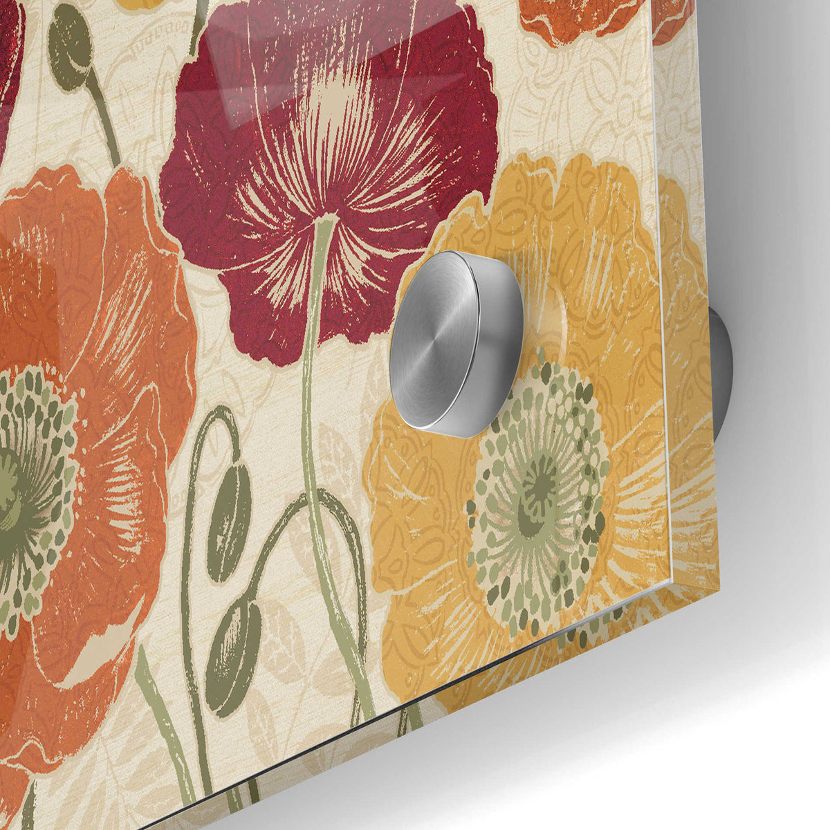 Epic Art 'A Poppys Touch I Spice' by Daphne Brissonet, Acrylic Glass Wall Art,24x36