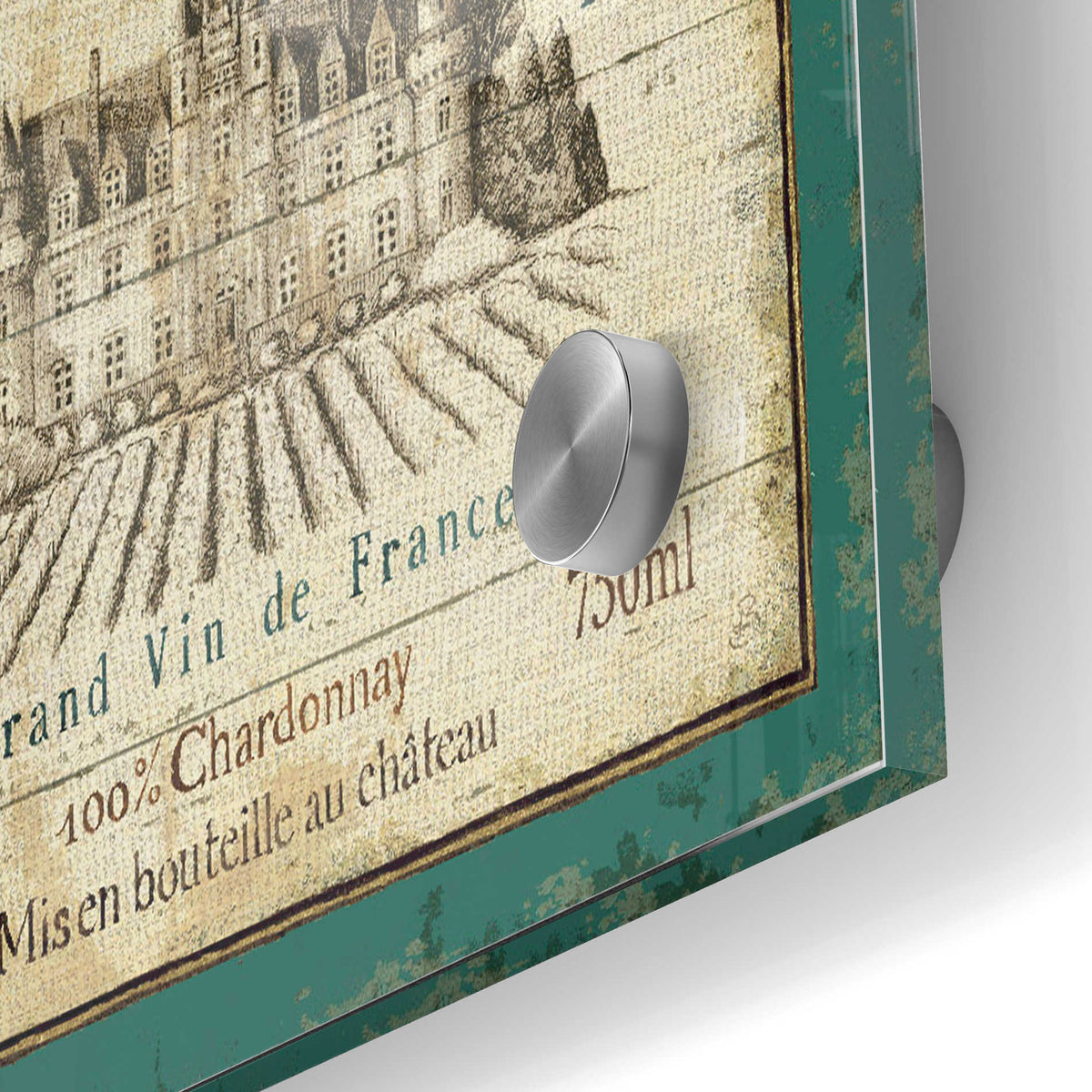 Epic Art 'French Wine Label IV' by Daphne Brissonet, Acrylic Glass Wall Art,24x36