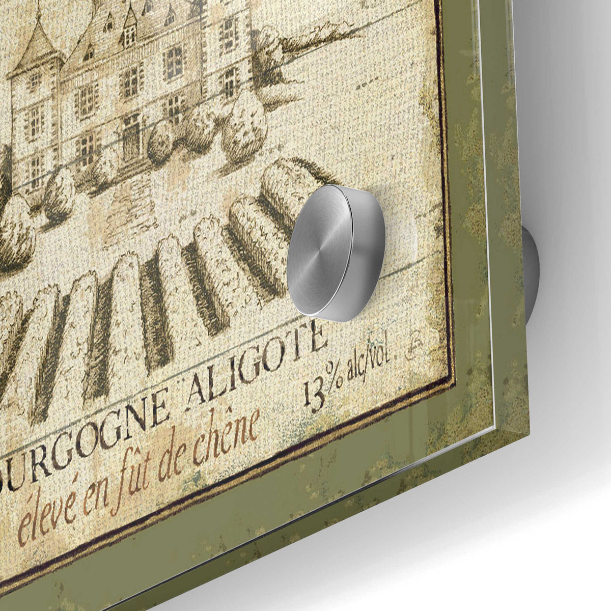 Epic Art 'French Wine Label III' by Daphne Brissonet, Acrylic Glass Wall Art,24x36