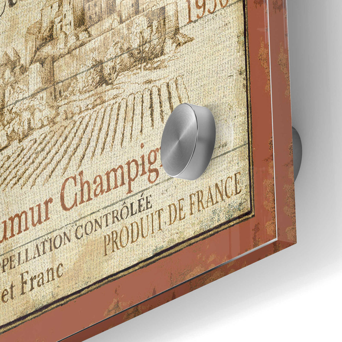 Epic Art 'French Wine Label II' by Daphne Brissonet, Acrylic Glass Wall Art,24x36