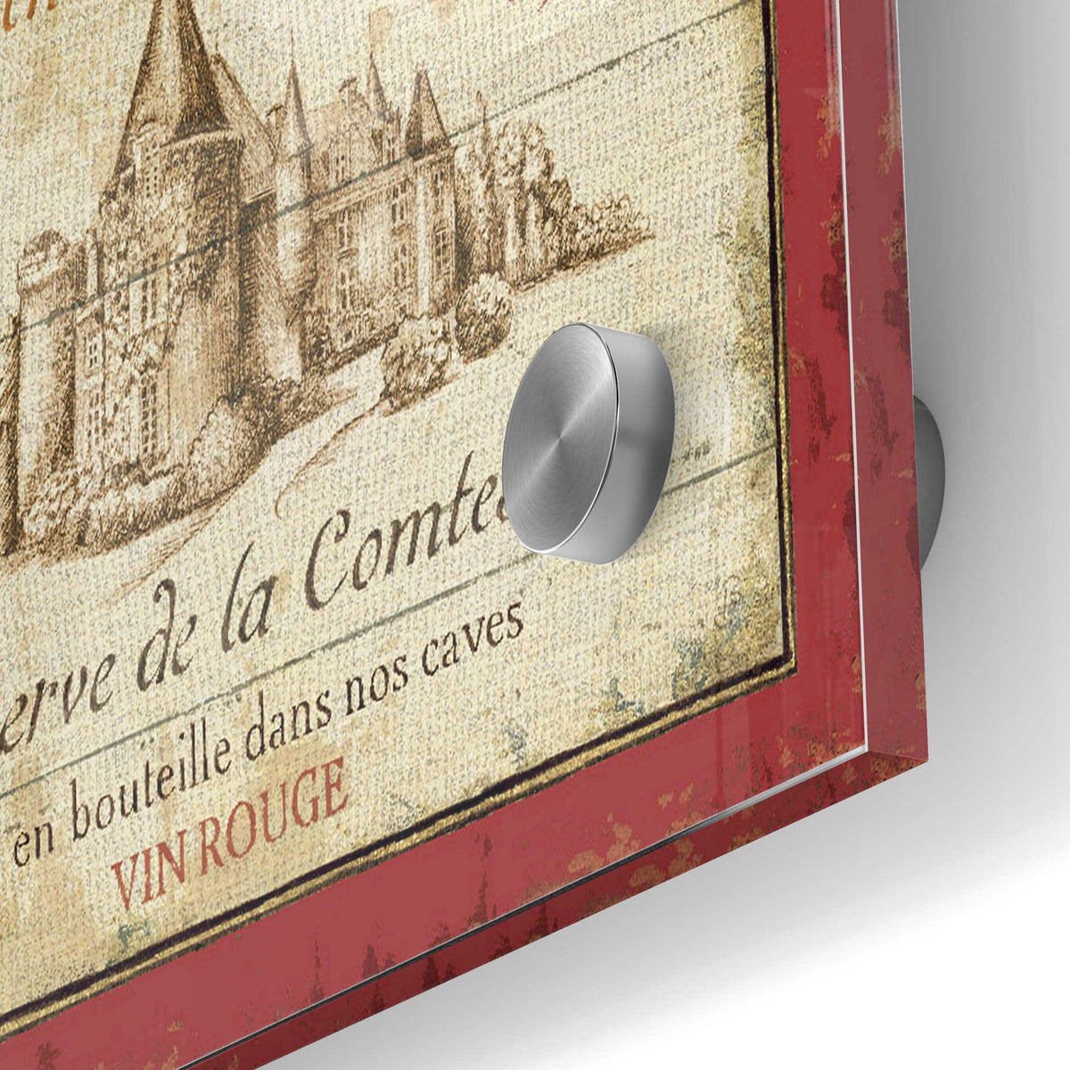 Epic Art 'French Wine Label I' by Daphne Brissonet, Acrylic Glass Wall Art,24x36