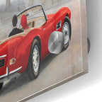 Epic Art 'A Ride in Paris III Red Car' by Marco Fabiano, Acrylic Glass Wall Art,24x36