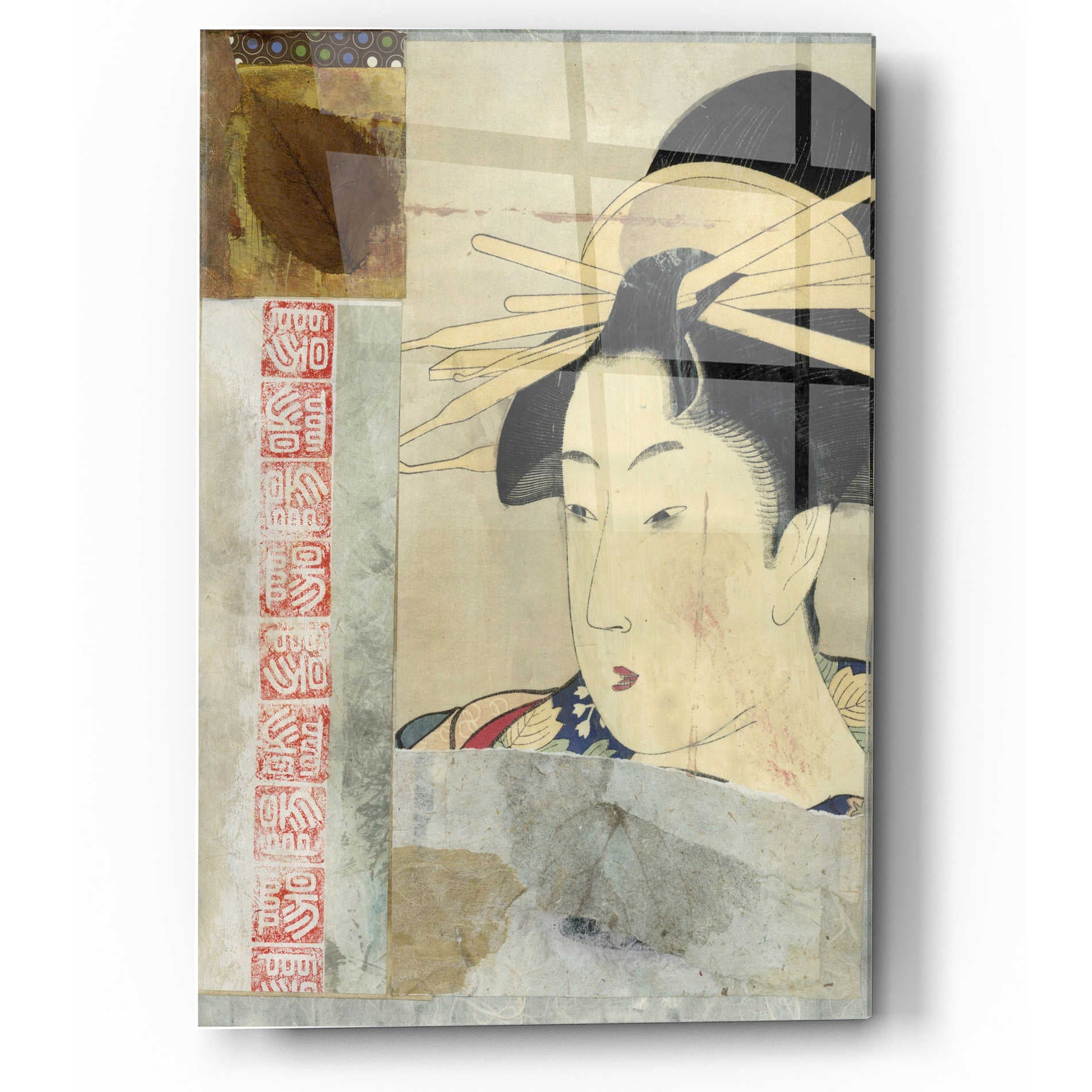 Epic Art 'Geisha' by Elena Ray Acrylic Glass Wall Art,24x36