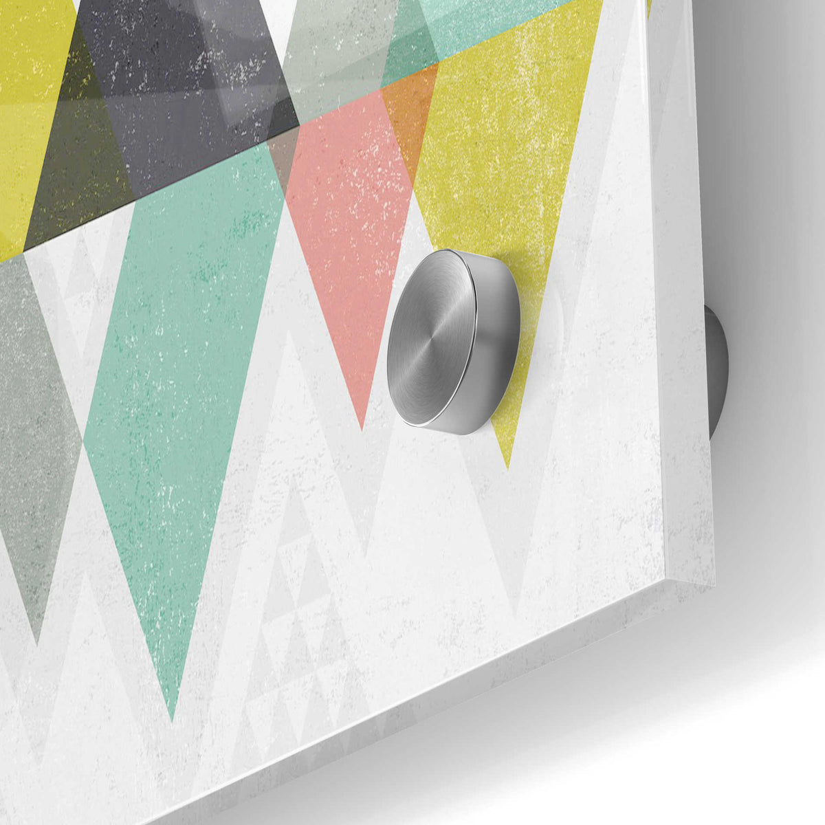 Epic Art 'Mod Triangles II' by Michael Mullan, Acrylic Glass Wall Art,24x36
