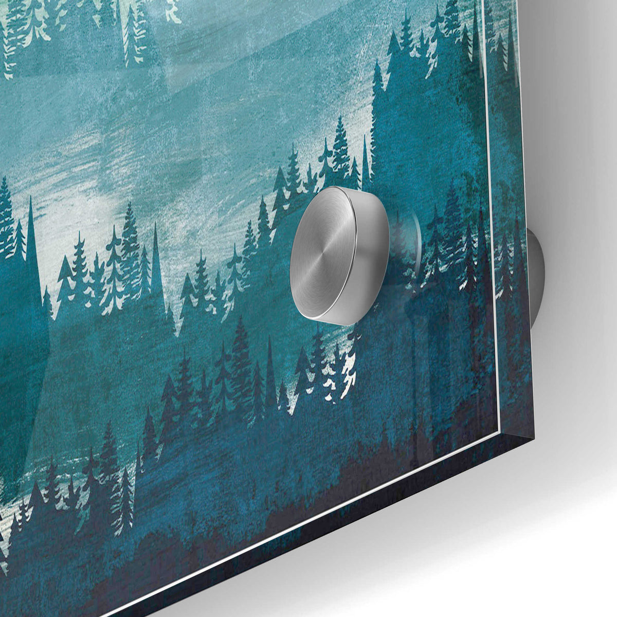 Epic Art 'Mountainscape Blue' by Michael Mullan, Acrylic Glass Wall Art,24x36