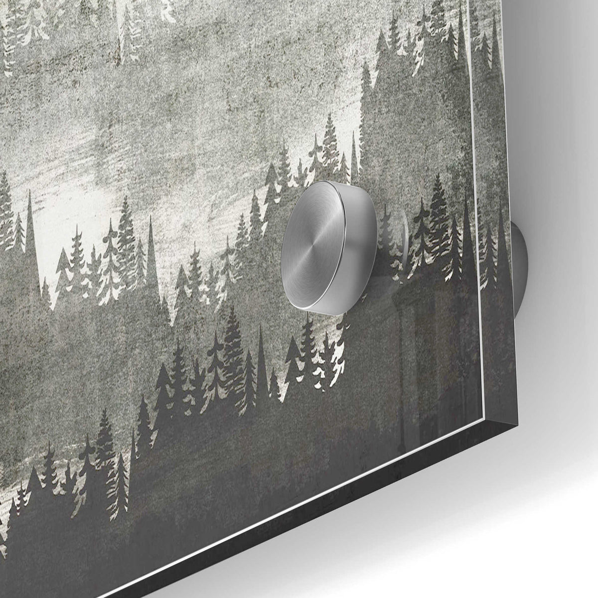 Epic Art 'Mountainscape Silver' by Michael Mullan, Acrylic Glass Wall Art,24x36